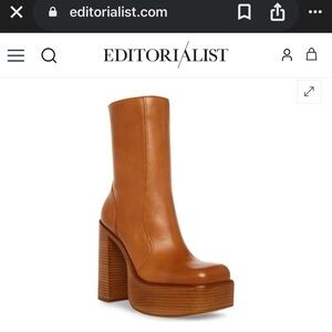NEVER WORN Steve Madden Brown Platform Heeled Boots
